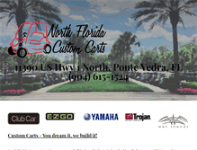 Tablet Screenshot of northfloridacustomcarts.com
